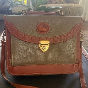 Dooney & Bourke tan and Brown Satchel